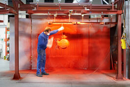 Messtechnik: Lackieren eines Durchflussmessers 