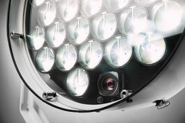Licht- und Elektrotechnik: LED-Suchscheinwerfer mit Kamera, Detail 