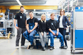 Team im Unternehmen, Portrait 