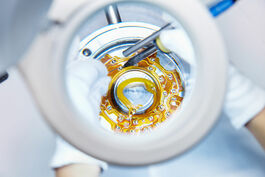 Wägetechnik: Löten an Wägezelle, Detail 